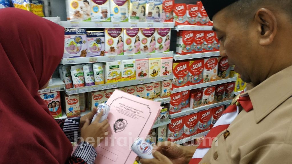 Sidak Pasar Tradisional dan Minimarket, Ini Temuan Dinkes Kabupaten Mojokerto