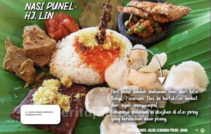 Kuliner Mudik, Ini Lokasi Nasi Punel Hj Lin Bangil Pasuruan, Mak Nyuus