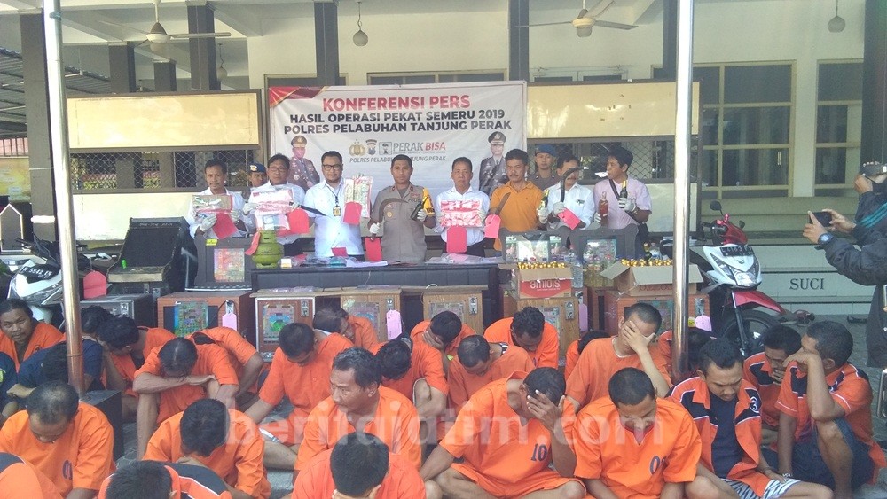 Hasil Operasi Semeru, Polres Tanjung Perak Tangkap 38 Orang