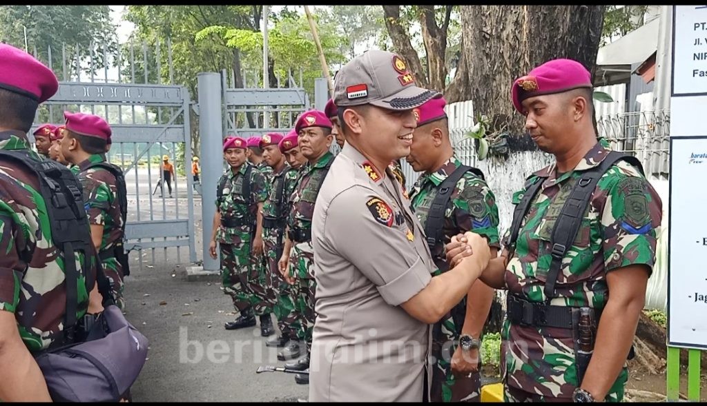 Sidang MK Digelar, Polres Gresik dan Marinir Gelar Razia di Perbatasan