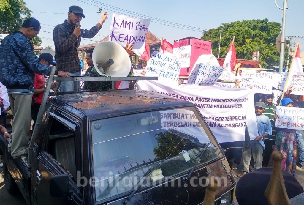 Warga Desa Pager Kembali Demo, Sekda: Keputusan Bupati Final dan Mengikat