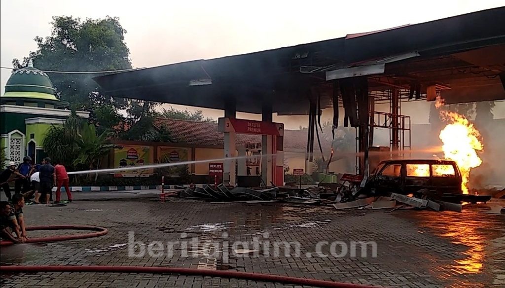 SPBU Terbakar di Ponorogo, Kerugian Ditaksir Rp 750 Juta