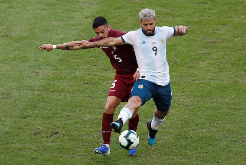 Kun Aguero: Tak Mudah Bagi Argentina Kalahkan Venezuela