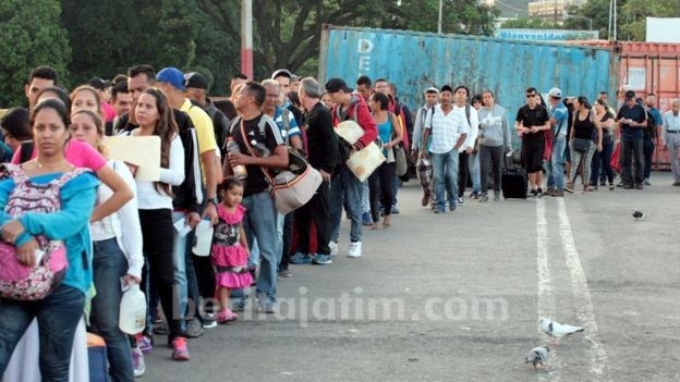 Perbatasan Venezuela dan Kolombia Dibuka, Pengungsi Mengalir