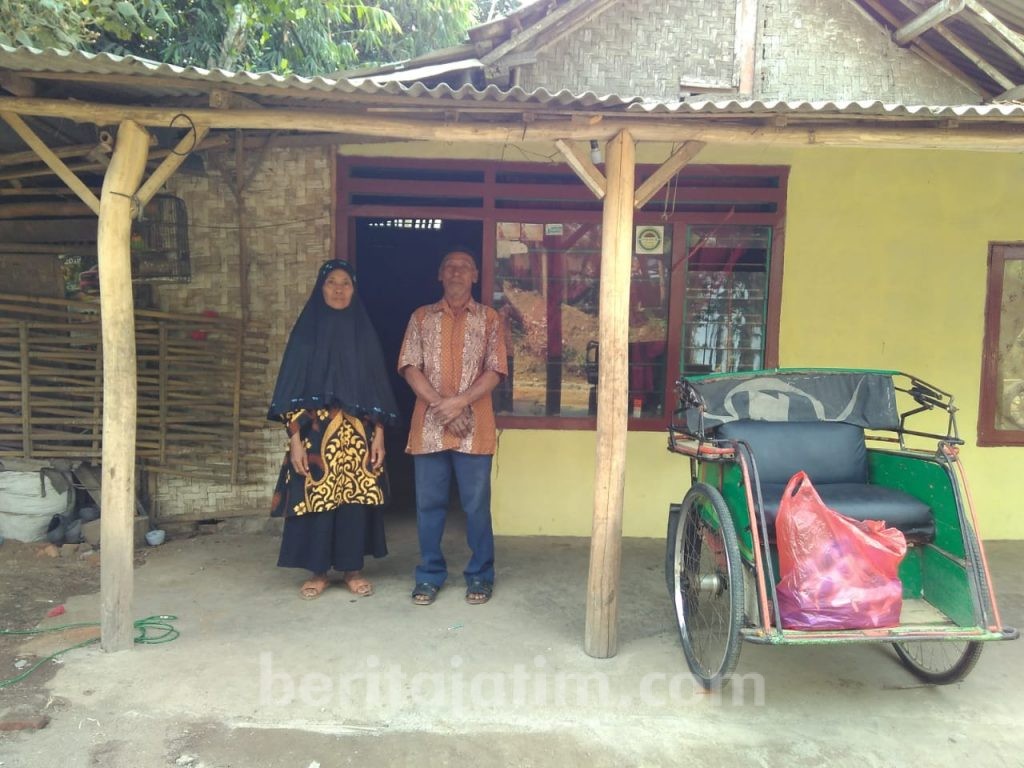 Disnaker Kabupaten Malang Bedah Rumah Pengayuh Becak