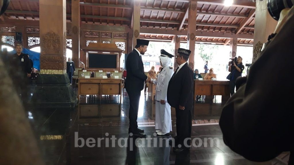 Sempat Diprotes, Bupati Ipong Akhirnya Lantik Kades Pager Ponorogo