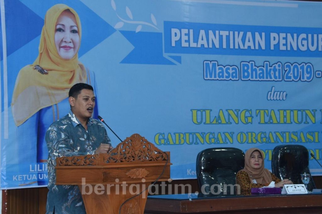 Wali Kota Kediri Lantik Pengurus GOW Masa Bhakti 2019-2024