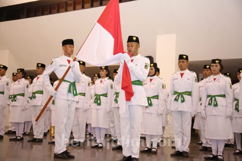 Ini Pasukan Terpilih Pengibar Bendera di HUT RI 74 di Banyuwangi
