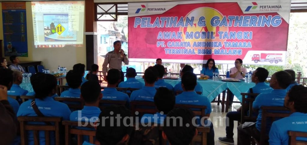 PT CAT Sosialisasi pada Puluhan Awak Mobil Tangki