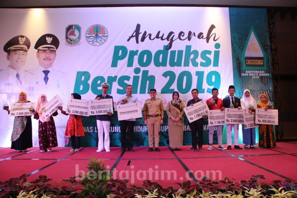 Banyuwangi Beri Penghargaan Produksi Bersih Bagi Sejumlah Pelaku Usaha