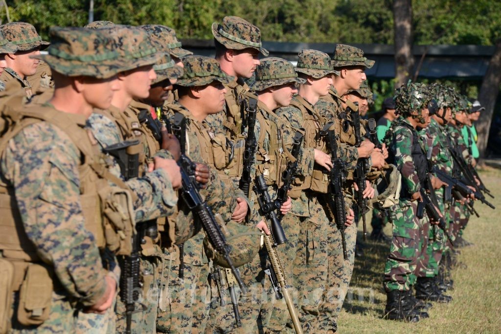 Marinir Indonesia dan Amerika Latihan Bersama di Baluran Situbondo