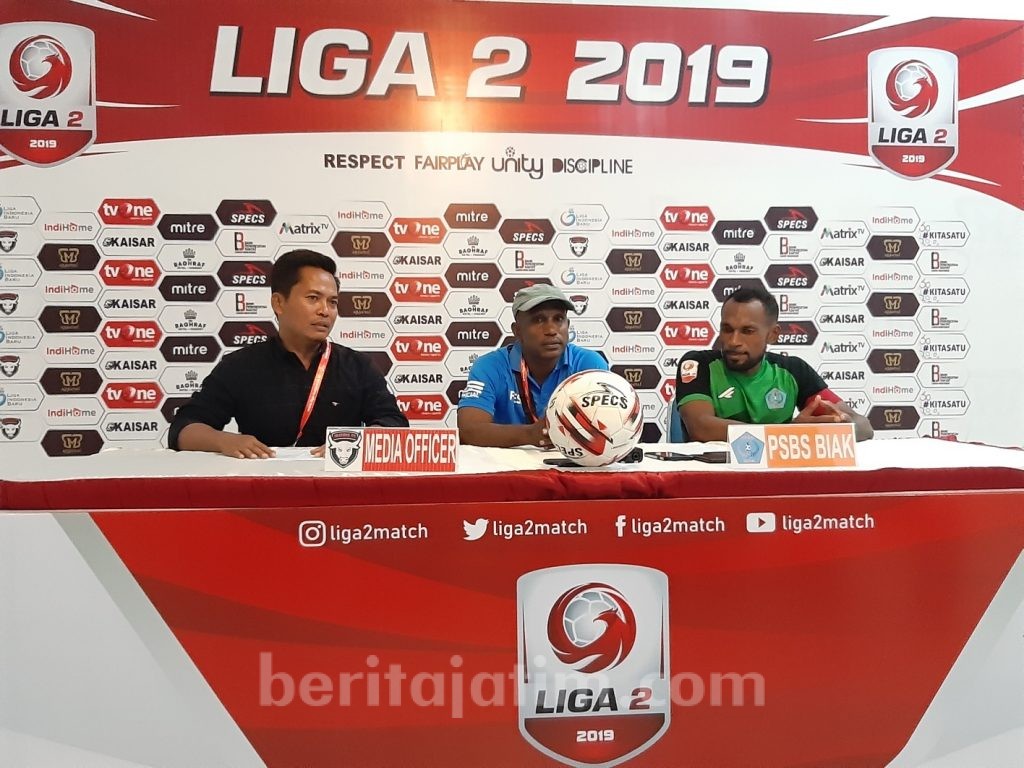 PSBS Biak Gunakan Strategi Bertahan Untuk Curi Poin Madura FC
