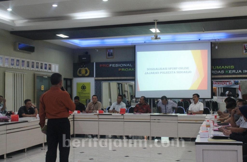 Polres Sidoarjo Akan Terbitkan Perkembangan Hasil Penyelidikan Online