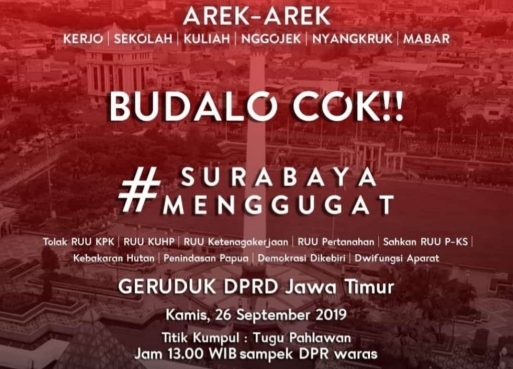 Unair Tak Melarang Mahasiswanya Lakukan Aksi Turun ke Jalan