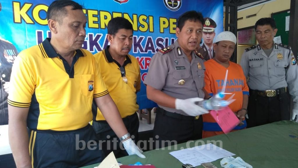 Hasto Diringkus Polisi Sidoarjo Akibat Simpan Sabu