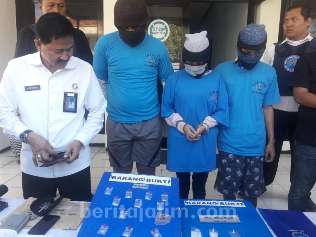 Cleaning Service di Kantor Dinas Pemprov Jatim Kepergok Edarkan Sabu