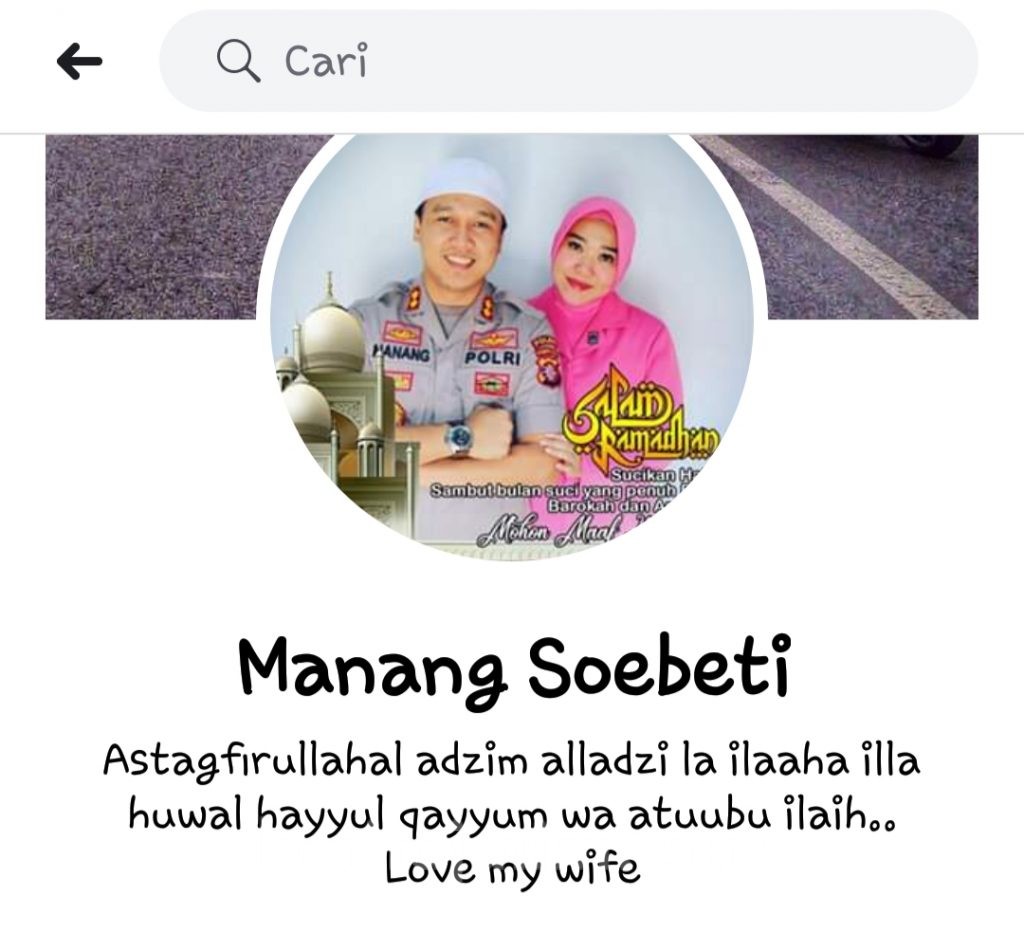 Hati-hati Penipuan, Facebook Mantan Wakasat Reskrim Polrestabes Surabaya Dicloning