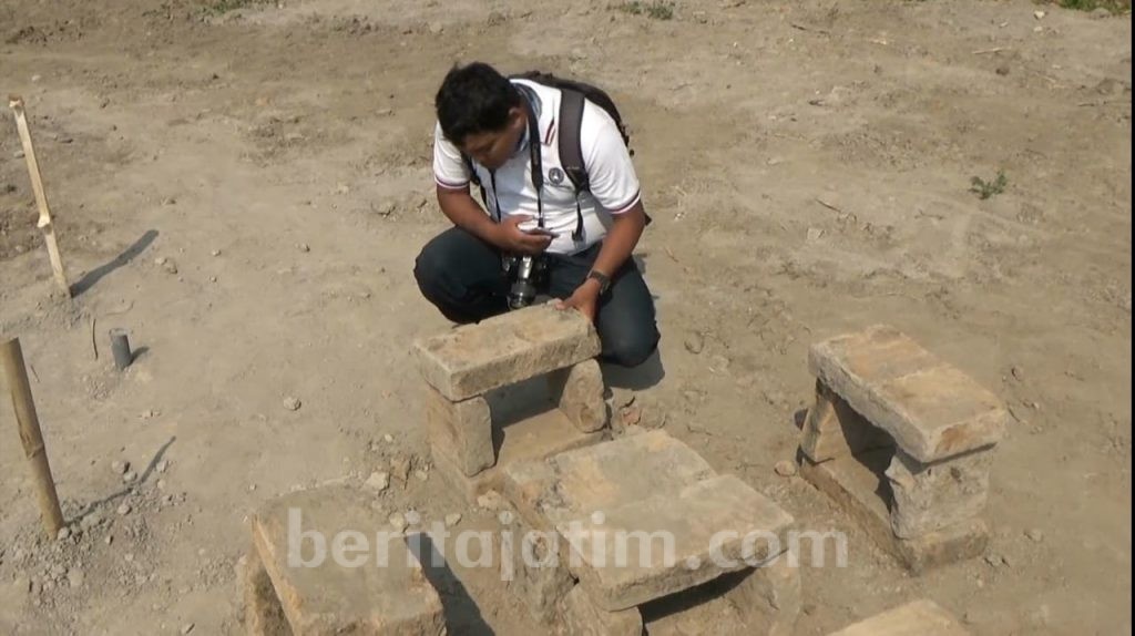 Ditemukan Batu Bata Kuno Diduga Struktur Bangunan Candi di Kediri