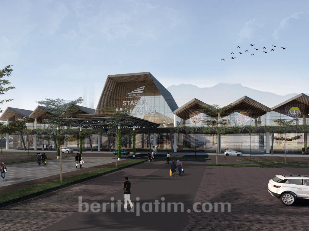 Ini Penampakan Bentuk Stasiun Malang yang Baru