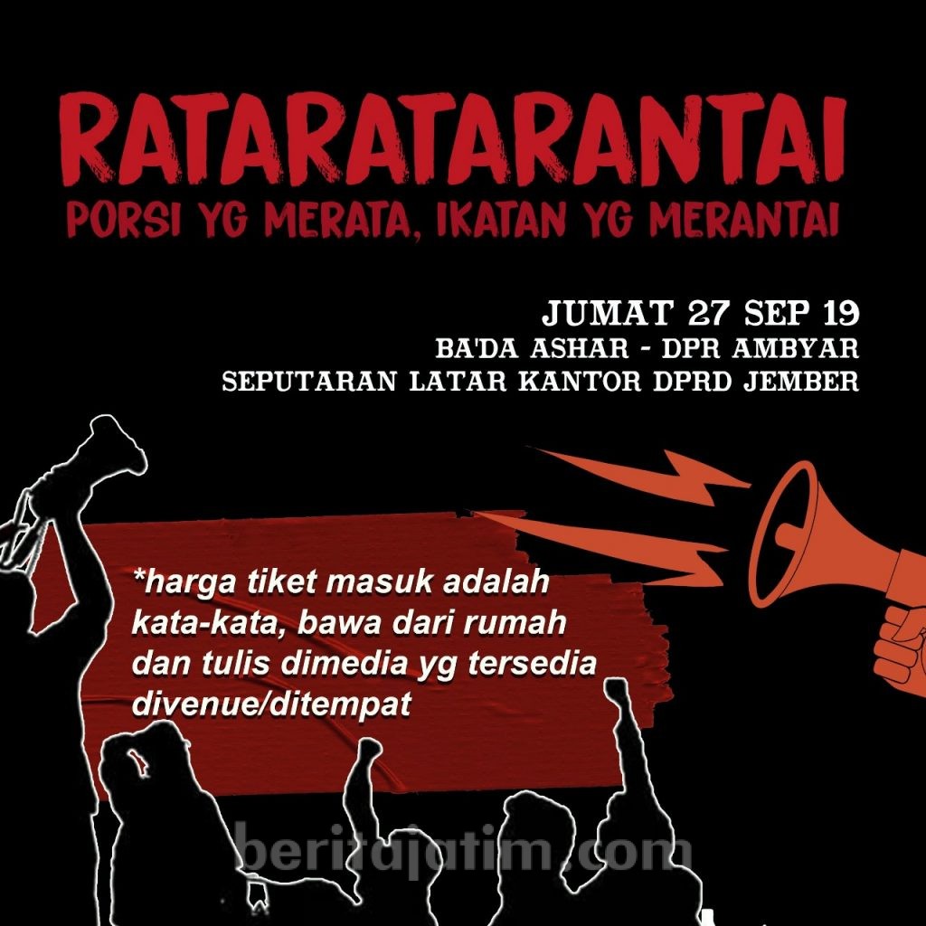 DPRD Jember Fasilitasi Aksi Pentas Seni Protes Mahasiswa