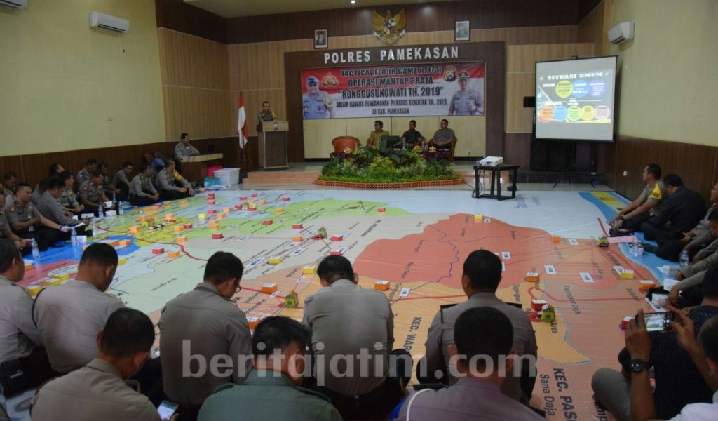 Polres Pamekasan Gelar TFG Operasi Mantap Praja