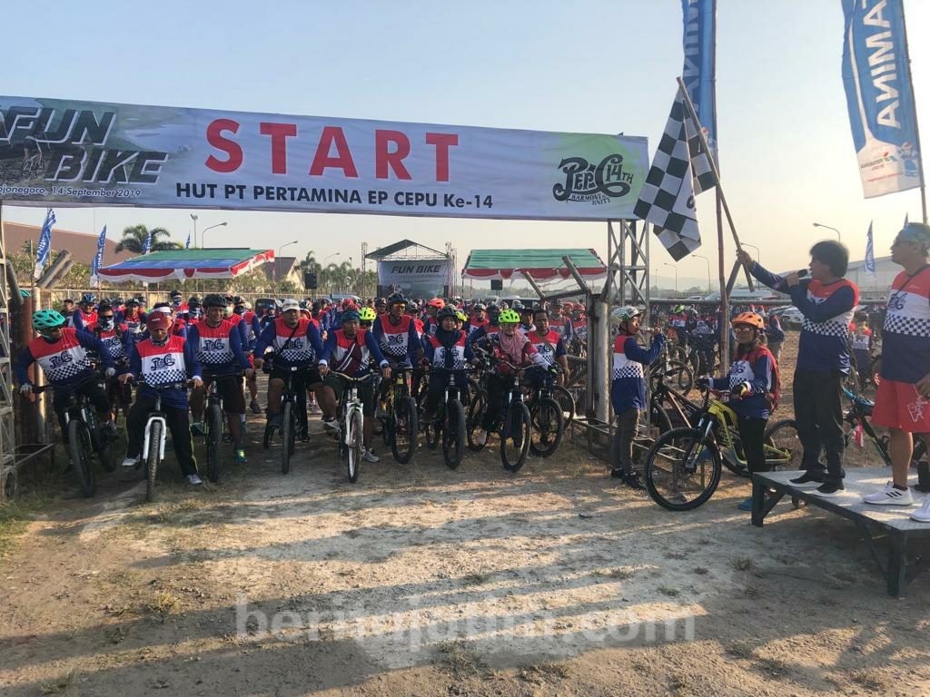 HUT ke-14, Pertamina EP Cepu Gelar Gowes Bareng