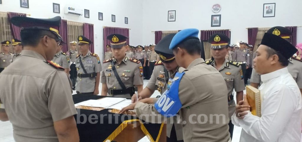 Empat Pejabat Utama Polresta Kediri Dimutasi