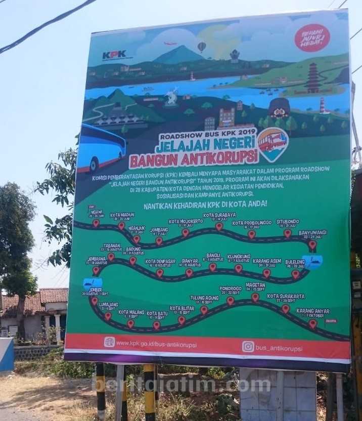 20 Stand Pelayanan Publik Siap Meriahkan Road Show Bus KPK di Ponorogo