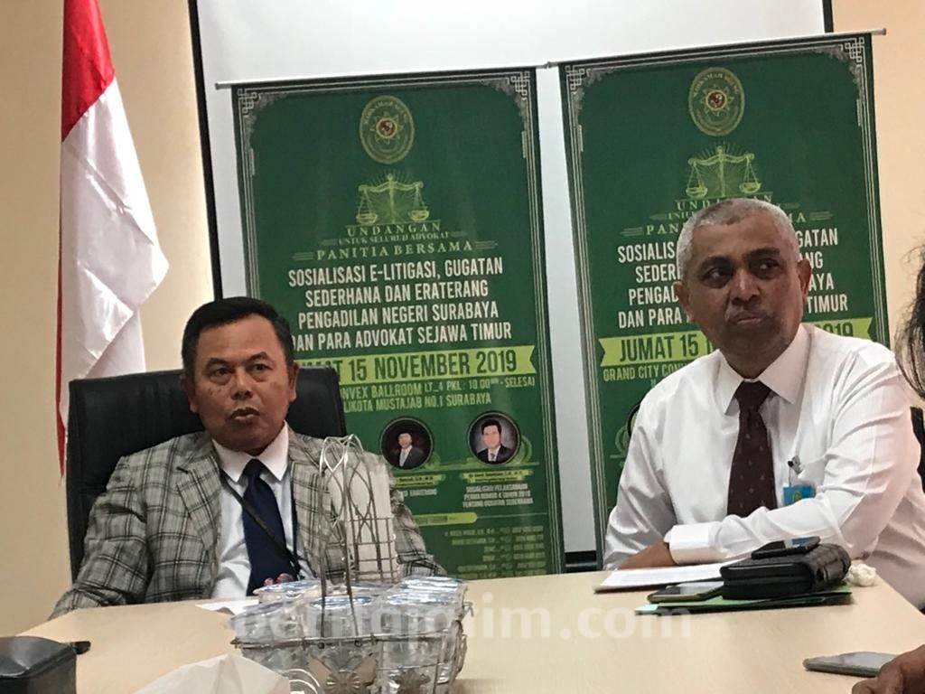 Terapkan E- Litigasi, PN Surabaya Tangani 5 Perkara Secara Online