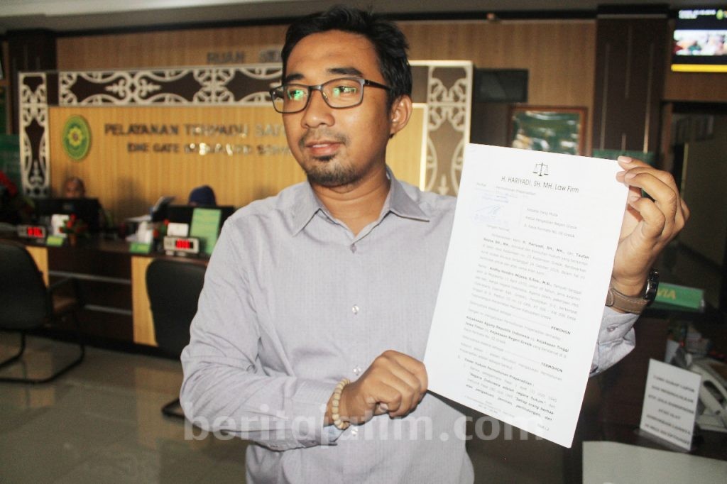Keberatan Ditetapkan Tersangka, Sekda Pemkab Gresik Lakukan Praperadilan