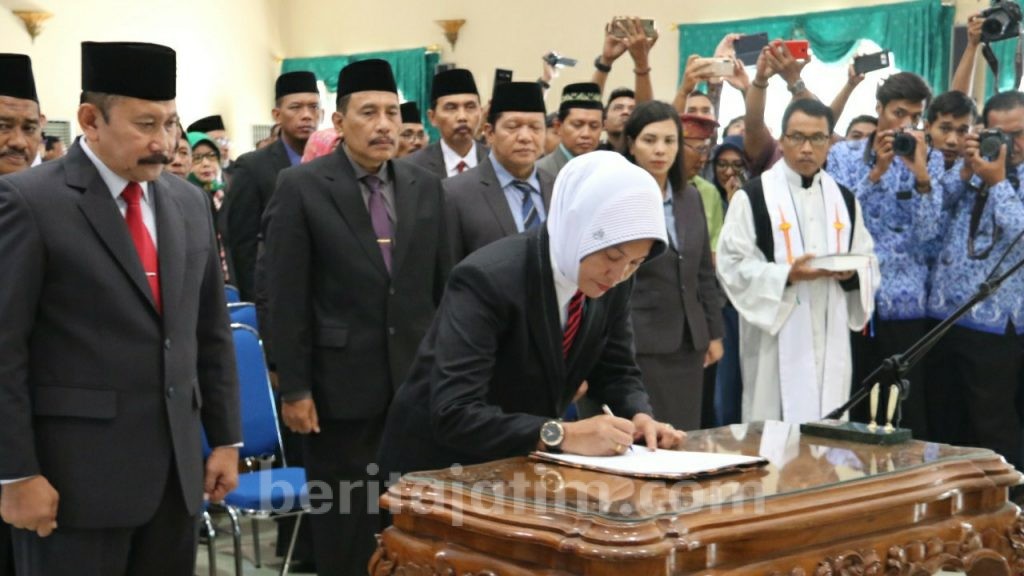 Sekda Dilantik, Duet Kepemimpinan Perempuan di Bojonegoro