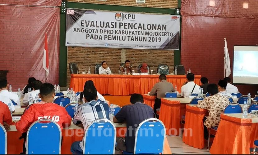 KPU Kabupaten Mojokerto Evaluasi Pelaksanaan Pemilu 2019