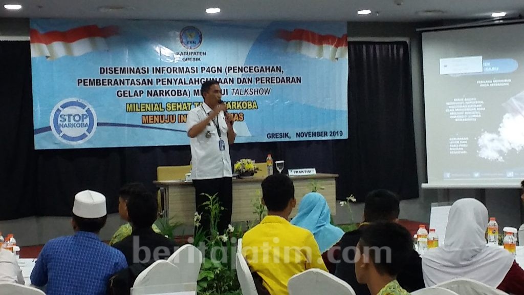 Rentan Terjerumus Narkoba, BNNK Gresik Beri Bekal Kalangan Pelajar