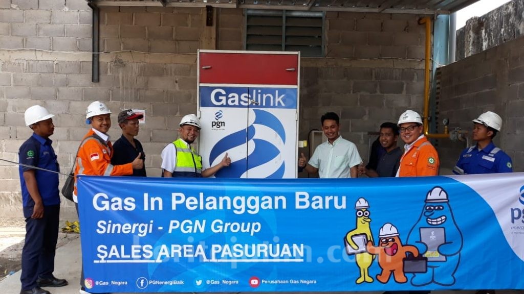 Gas PGN Mengalir ke Industri di Pandaan