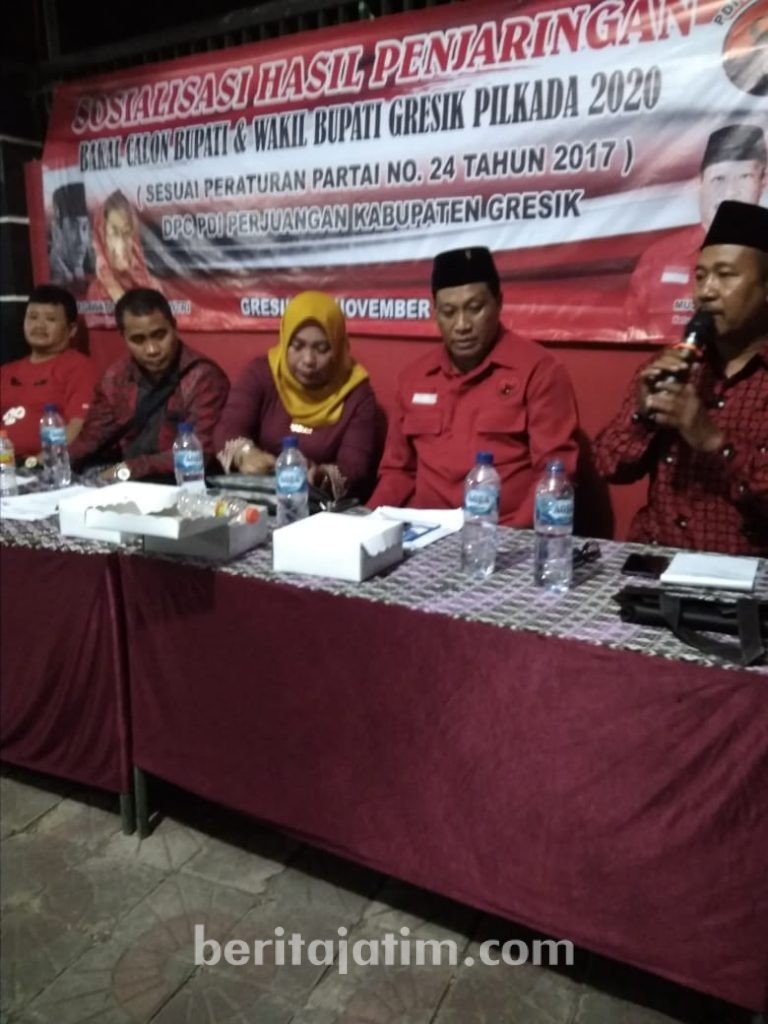 PDIP Gresik Ajukan Perempuan ini Sebagai Cawabup