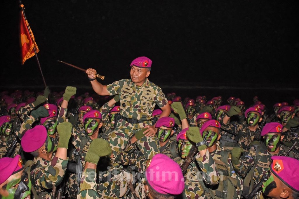 605 Prajurit Remaja Korps Marinir Resmi Sandang ‘Baret Ungu’