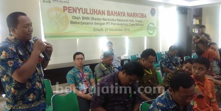 Rawan Jadi Peredaran Narkoba, BNNK Gresik Blusukan ke Pabrik