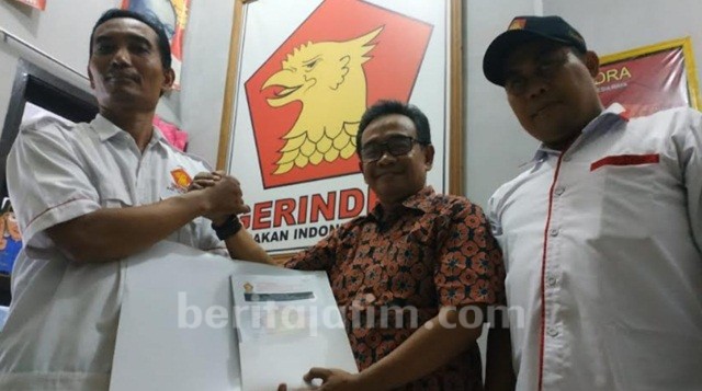 Yoko, Bacabup Pertama Kembalikan Berkas Pendaftaran ke Partai Gerindra Mojokerto