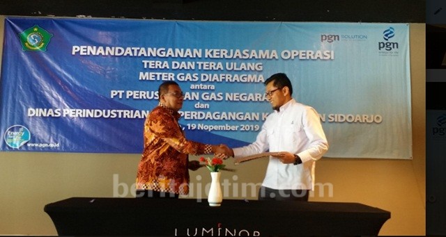 PGN dan Disperindag Sidoarjo Kerjasama Operasi Tera