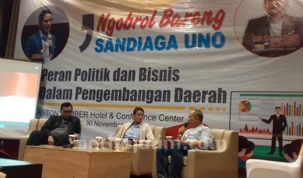 Resep Sandiaga untuk Generasi Milenial Hadapi Radikalisme