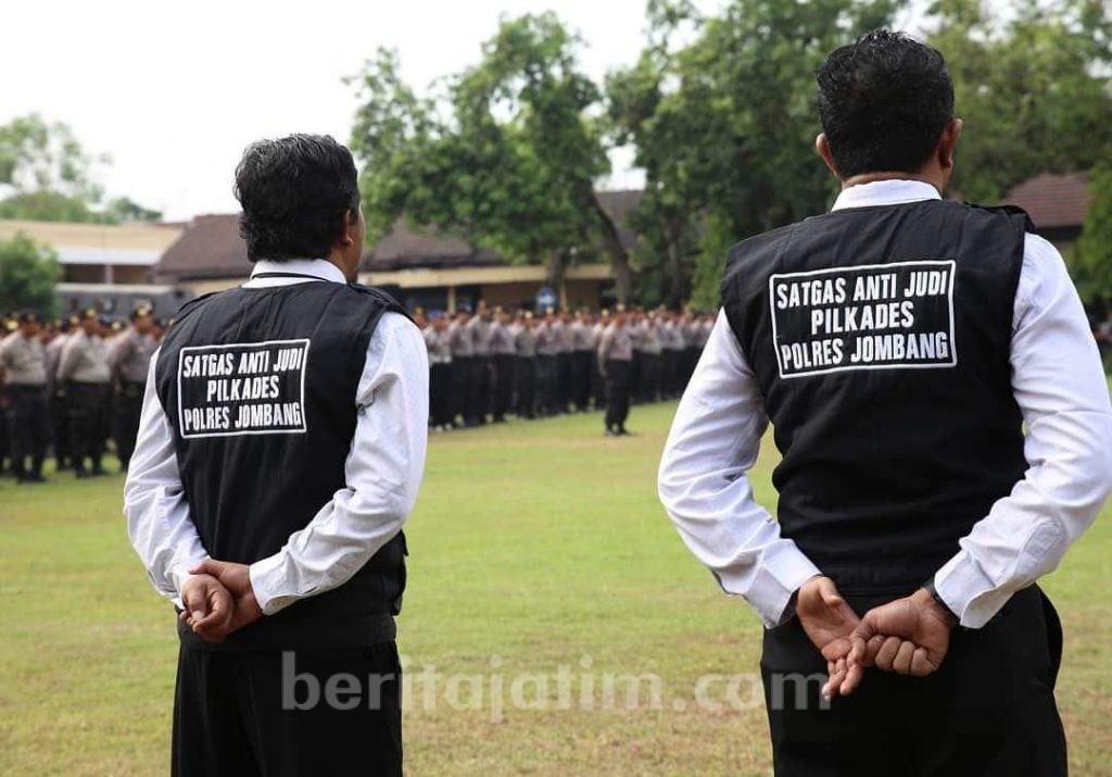 Pilkades Serentak, Polres Jombang Terjunkan Satgas Antijudi