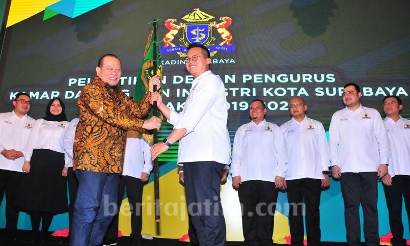 Resmi Dilantik, Kadin Geber Terobosan untuk Dunia Usaha Surabaya