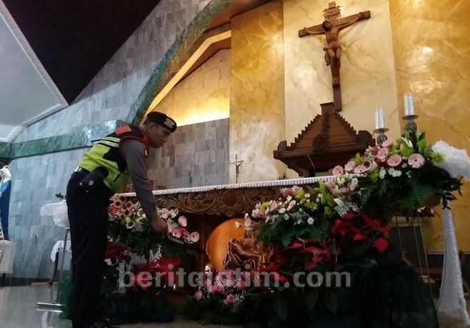 Dandim, Kapolres, dan Wabup Gresik Sidak ke Gereja