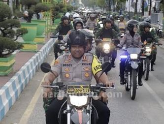 Dandim dan Kapolres Sumenep Boncengan Naik Trail, Cek Kondisi Gereja