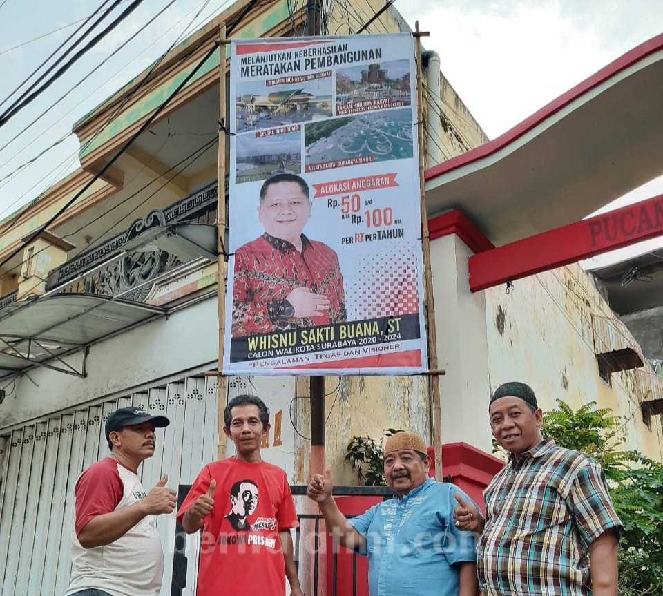 Baliho Whisnu Sakti Bertebaran, Ternyata Inisiatif Warga