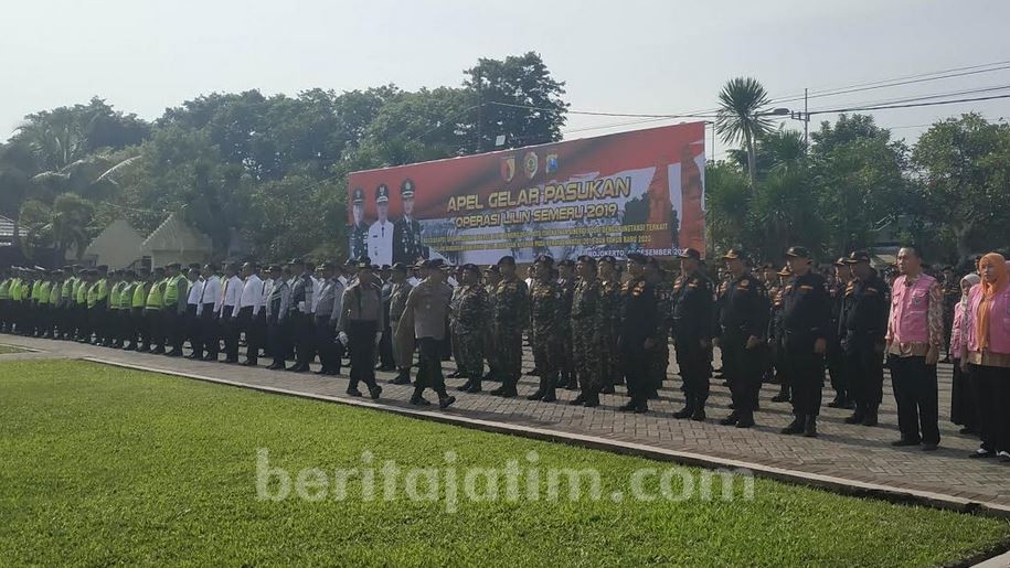 Amankan Nataru, Polres Mojokerto Terjunkan 664 Personel Gabungan