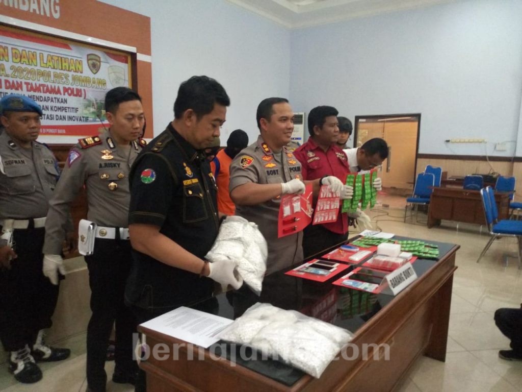 Polisi Sita 42 Gram Sabu dan 23 Ribu Pil Koplo