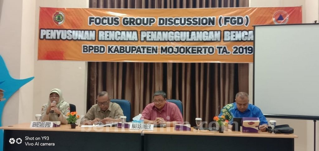 BPBD Kabupaten Mojokerto Datangkan Wakil Ketua Ikatan Ahli Bencana Indonesia