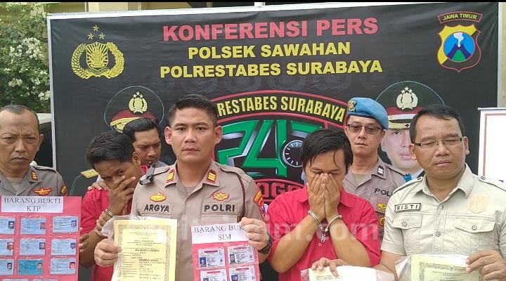 Polsek Sawahan Surabaya Bongkar Pemalsuan Ijazah dan Surat Penting