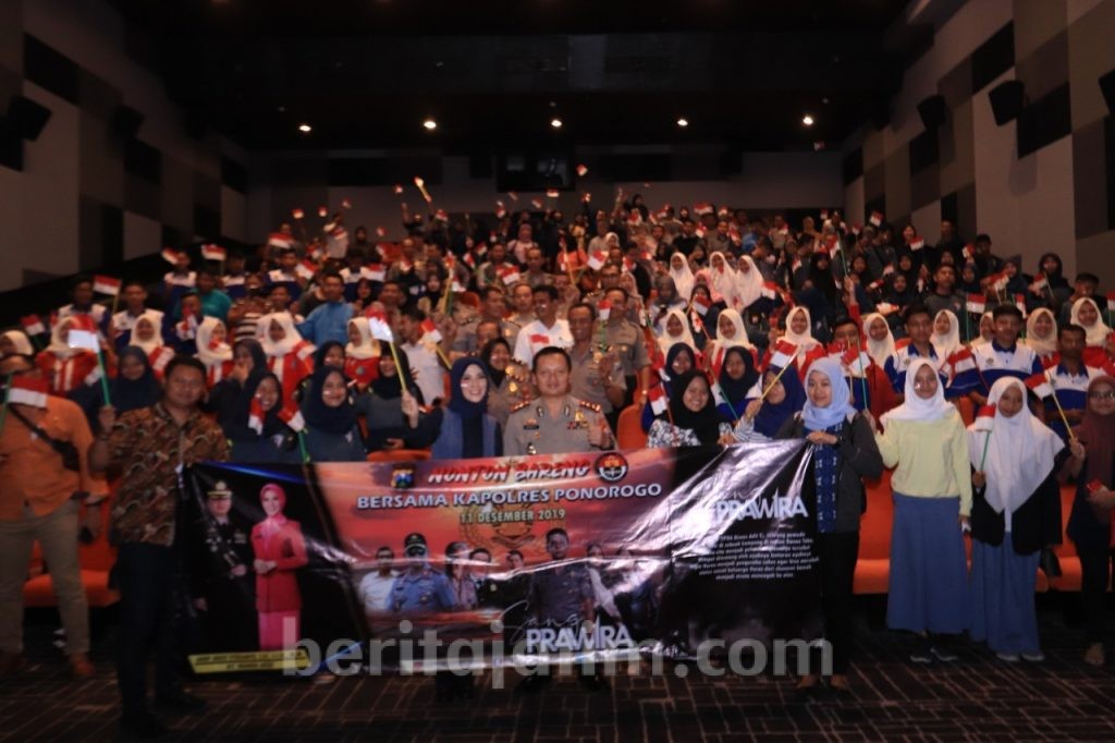 Polres Ponorogo Ajak Generasi Milenial Nobar Film Sang Prawira